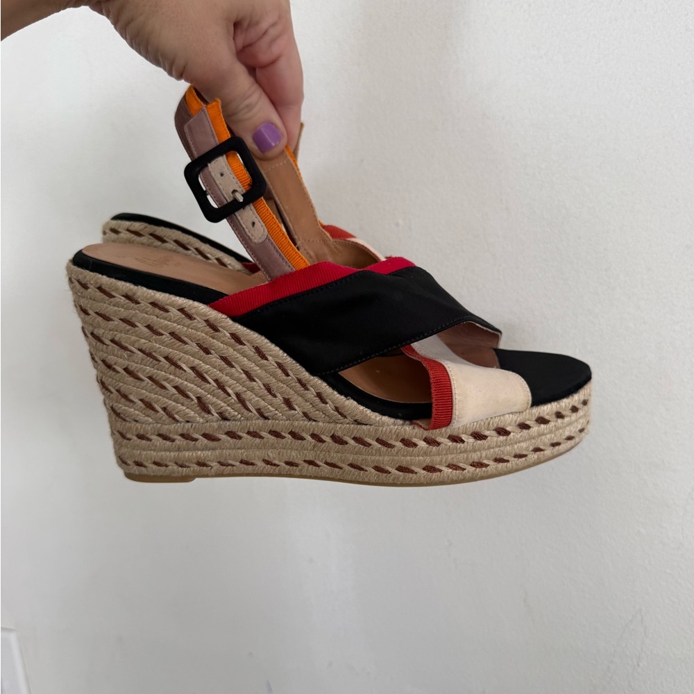 Castaner Womens Multi Color Colorful Wedge Espadrilles Sandals, Size 39 (8)